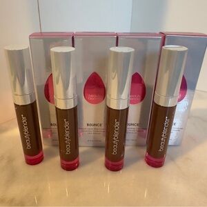 Beautyblender Bounce 4.75N Deep Mocha Concealer Lot‎ 4 full size concealers bulk